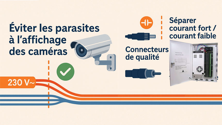Éviter les parasites à l’affichage des caméras